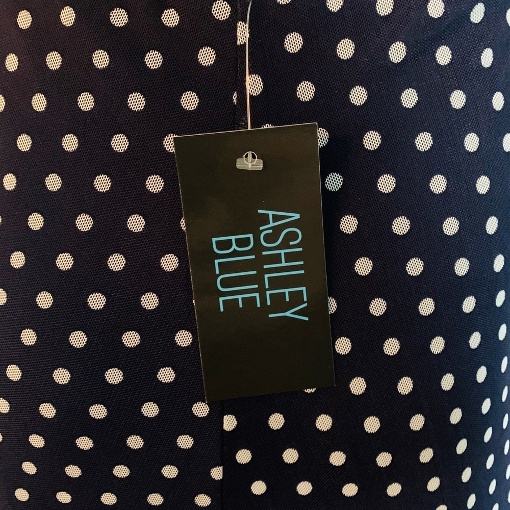 Women’s blue polka dot skirt L - Picture 5 of 6